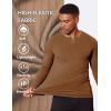 COOFANDY Men’s Muscle Slim Fit T-Shirt Long Sleeve Henley Shirts Casual Gym Workout Athletic Tee Shirts(Brown)