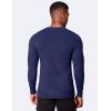 COOFANDY Men’s Muscle Slim Fit T-Shirt Long Sleeve Henley Shirts Casual Gym Workout Athletic Tee Shirts(Navy Blue)
