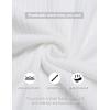 COOFANDY Men’s Muscle T Shirts Stretch Short Sleeve V Neck Bodybuilding Workout Tee Shirts Ribbed Knit Shirt(White/Black-2 Pack)