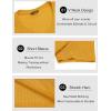 COOFANDY Men’s Muscle T Shirts Stretch Short Sleeve V Neck Bodybuilding Workout Tee Shirts Ribbed Knit Shirt(Yellow)