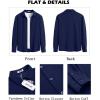 COOFANDY Men’s Overshirt Shacket Jacket Mens Textured Button Down Long Sleeve Shirts Fashion Jacket(Navy Blue)
