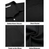COOFANDY Men’s Oxford Shirt Long Sleeve Casual Button Down Shirts Regular Fit Dress Shirts(Black)