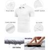 COOFANDY Men’s Polo Shirt Golf Quick Dry Performance Short Sleeve Moisture Wicking Athletic Polo Collared Tennis T-Shirt(White)
