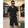 COOFANDY Men’s Polo Shirt and Shorts Set 2 Piece Outfits Fashion Summer Tracksuits Short Sleeve Casual Polo Suit