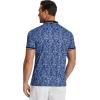 COOFANDY Men’s Polo Shirts Short Sleeve Print Performance Golf Shirts Fashion Casual Beach Collared T-Shirts(Blue Leaf)