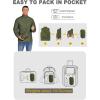 COOFANDY Mens Puffer Jacket Packable Lightweight Jackets Winter Coat Windproof Zipper Down Jacket(Army Green)