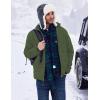 COOFANDY Mens Puffer Jacket Packable Lightweight Jackets Winter Coat Windproof Zipper Down Jacket(Army Green)