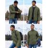 COOFANDY Mens Puffer Jacket Packable Lightweight Jackets Winter Coat Windproof Zipper Down Jacket(Army Green)