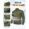 COOFANDY Mens Puffer Jacket Packable Lightweight Jackets Winter Coat Windproof Zipper Down Jacket(Army Green)