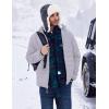 COOFANDY Mens Puffer Jacket Packable Lightweight Jackets Winter Coat Windproof Zipper Down Jacket(Light Grey)
