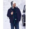 COOFANDY Mens Puffer Jacket Packable Lightweight Jackets Winter Coat Windproof Zipper Down Jacket(Navy Blue)