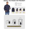 COOFANDY Mens Puffer Jacket Packable Lightweight Jackets Winter Coat Windproof Zipper Down Jacket(Navy Blue)