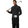 COOFANDY Men’s Quarter Zip Pullover Long Sleeve Sweatshirt 1/4 Zip Golf Shirt Winter Fleece Lined Thermal Pullover(Black)