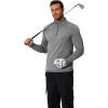 COOFANDY Men’s Quarter Zip Pullover Long Sleeve Sweatshirt 1/4 Zip Golf Shirt Winter Fleece Lined Thermal Pullover(Dark Gray)