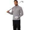 COOFANDY Men’s Quarter Zip Pullover Long Sleeve Sweatshirt 1/4 Zip Golf Shirt Winter Fleece Lined Thermal Pullover(Light Grey)