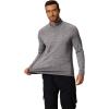 COOFANDY Men’s Quarter Zip Pullover Long Sleeve Sweatshirt 1/4 Zip Golf Shirt Winter Fleece Lined Thermal Pullover(Light Grey)