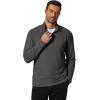 COOFANDY Men’s Quarter Zip Pullover Mock Neck Golf Shirts Casual Long Sleeve Shirt(Grey)
