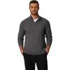 COOFANDY Men’s Quarter Zip Pullover Mock Neck Golf Shirts Casual Long Sleeve Shirt(Grey)