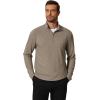 COOFANDY Men’s Quarter Zip Pullover Mock Neck Golf Shirts Casual Long Sleeve Shirt(Khaki)