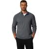 COOFANDY Men’s Quarter Zip Pullover Mock Neck Golf Shirts Casual Long Sleeve Shirt(Light Grey)