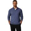 COOFANDY Men’s Quarter Zip Pullover Mock Neck Golf Shirts Casual Long Sleeve Shirt(Navy Blue)