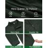 COOFANDY Men’s Quarter Zip Shirts Workout Fleece Lined Lightweight Long Sleeve Pullover Sweatshirts(Army Green)