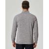 COOFANDY Men’s Quarter Zip Shirts Workout Fleece Lined Lightweight Long Sleeve Pullover Sweatshirts(Light Grey)