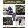 COOFANDY Men’s Rain Jacket with Hood Waterproof Lightweight Active Long Raincoat(Dark Grey)