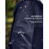 COOFANDY Men’s Rain Jacket with Hood Waterproof Lightweight Active Long Raincoat(Navy Blue)