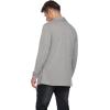 COOFANDY Men’s Ruffle Shawl Collar Cardigan Open Front Lightweight Long Length Drape Cape Overcoat with Pockets(Gray)