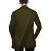 COOFANDY Men’s Ruffle Shawl Collar Cardigan Open Front Lightweight Long Length Drape Cape Overcoat with Pockets(Olive Green)
