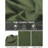 COOFANDY Men’s Short Sleeve Button Down Shirts Casual Dress Shirts for Men Untucked Shirt with Pocket(Army Green)