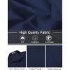 COOFANDY Men’s Short Sleeve Button Down Shirts Casual Dress Shirts for Men Untucked Shirt with Pocket(Navy Blue)