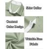 COOFANDY Men’s Short Sleeve Button Down Shirts Casual Summer Dress Untucked Shirts(Light Green)
