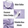 COOFANDY Men’s Short Sleeve Button Down Shirts Casual Summer Dress Untucked Shirts(Lilac)