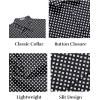 COOFANDY Mens Short Sleeve Button Down Shirts Casual Summer Shirt Untucked Dress Shirts(Geometric Black)