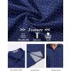 COOFANDY Mens Short Sleeve Button Down Shirts Casual Summer Shirt Untucked Dress Shirts(Navy Blue-anchor)
