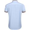 COOFANDY Mens Short Sleeve Button Down Shirts Casual Wrinkle Free Dress Shirt Plaid Collar Summer Shirts(Light Blue)