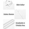 COOFANDY Men’s Short Sleeve Dress Shirts Casual Button Down Wrinkle Free Regular Fit Business Untucked Shirts(White)
