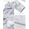 COOFANDY Men’s Silk Satin Dress Shirts Jacquard Long Sleeve Floral Button Up Shirts Party Prom Wedding Shirt(Silver Gray)