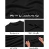 COOFANDY Men’s Slim Fit Mock Turtleneck T Shirt Casual Basic Knitted Long Sleeve Pullover Sweater(Black)