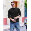 COOFANDY Men’s Slim Fit Mock Turtleneck T Shirt Casual Basic Knitted Long Sleeve Pullover Sweater(Black)