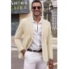 COOFANDY Men’s Smart Wash Blazer Regular Fit Cotton Sport Coat Casual Suit Jacket(Beige)