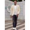 COOFANDY Men’s Smart Wash Blazer Regular Fit Cotton Sport Coat Casual Suit Jacket(Beige)