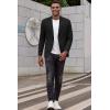 COOFANDY Men’s Smart Wash Blazer Regular Fit Cotton Sport Coat Casual Suit Jacket(Black)