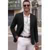 COOFANDY Men’s Smart Wash Blazer Regular Fit Cotton Sport Coat Casual Suit Jacket(Black)