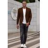COOFANDY Men’s Smart Wash Blazer Regular Fit Cotton Sport Coat Casual Suit Jacket(Brown)