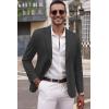 COOFANDY Men’s Smart Wash Blazer Regular Fit Cotton Sport Coat Casual Suit Jacket(Dark Grey)