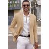 COOFANDY Men’s Smart Wash Blazer Regular Fit Cotton Sport Coat Casual Suit Jacket(Khaki)