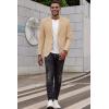 COOFANDY Men’s Smart Wash Blazer Regular Fit Cotton Sport Coat Casual Suit Jacket(Khaki)